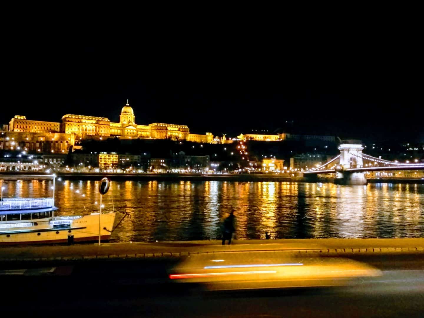 Buda Castle in Budapest, December