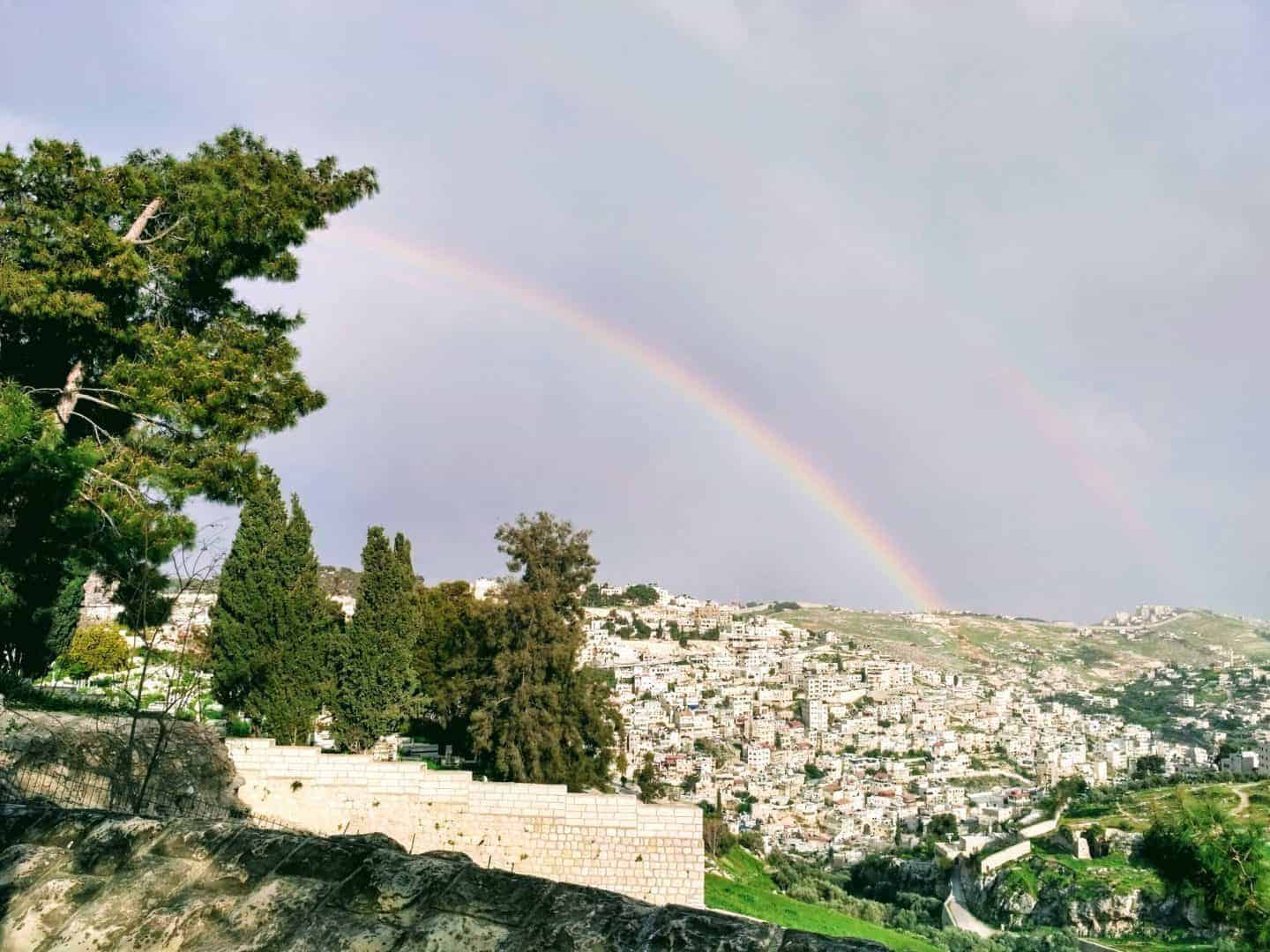 Rainbow over Jerusalem