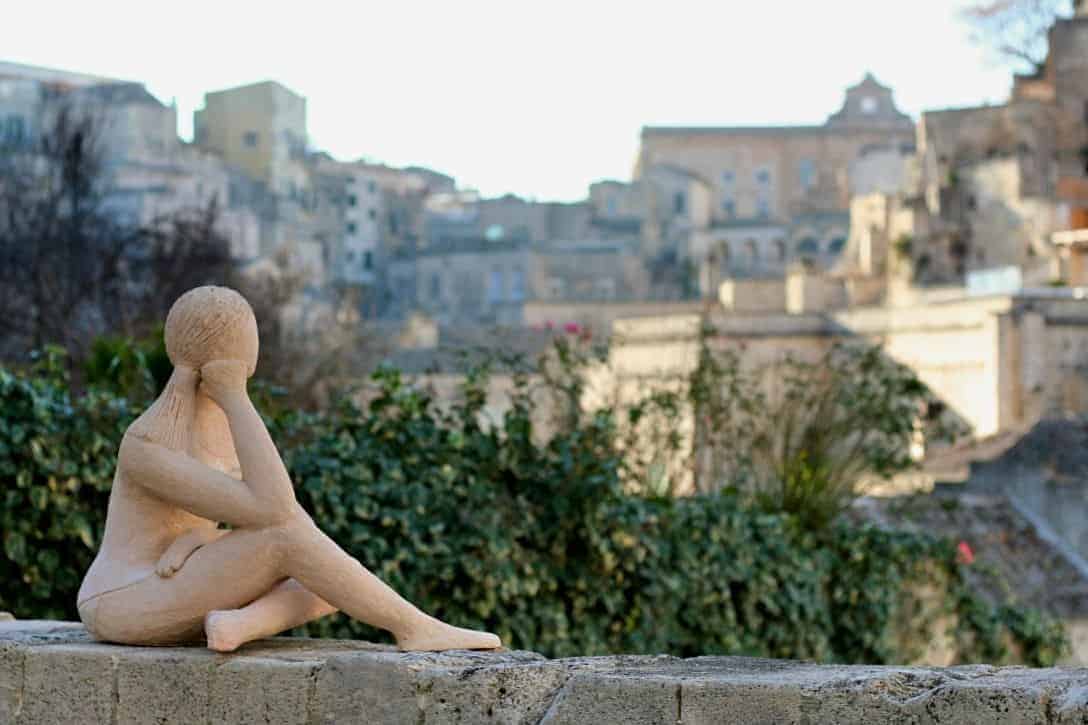Clay woman figurine in Matera